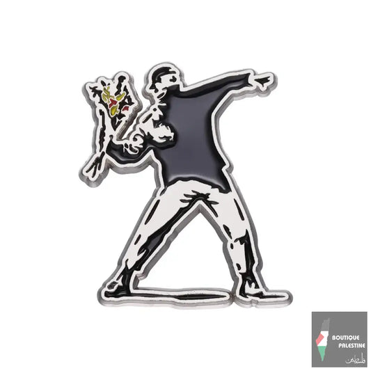 Banksy Palestine Pins