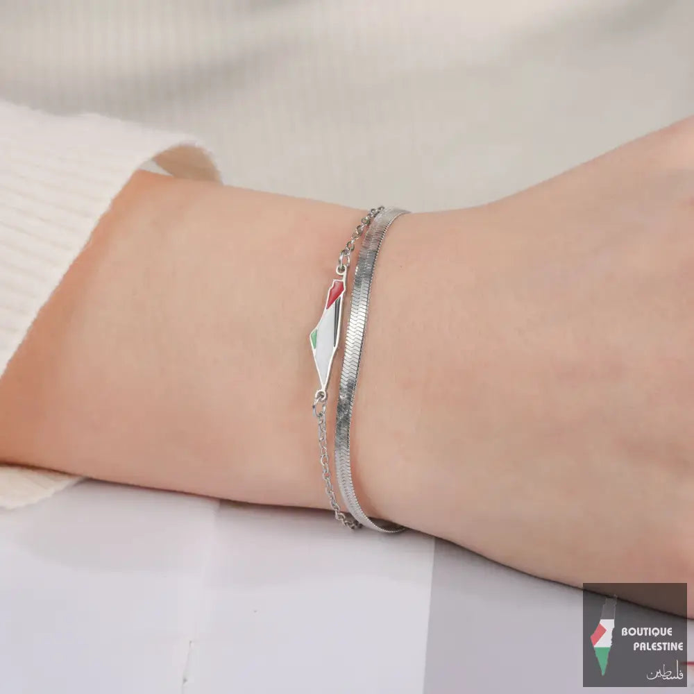 Bracelet Palestine argent