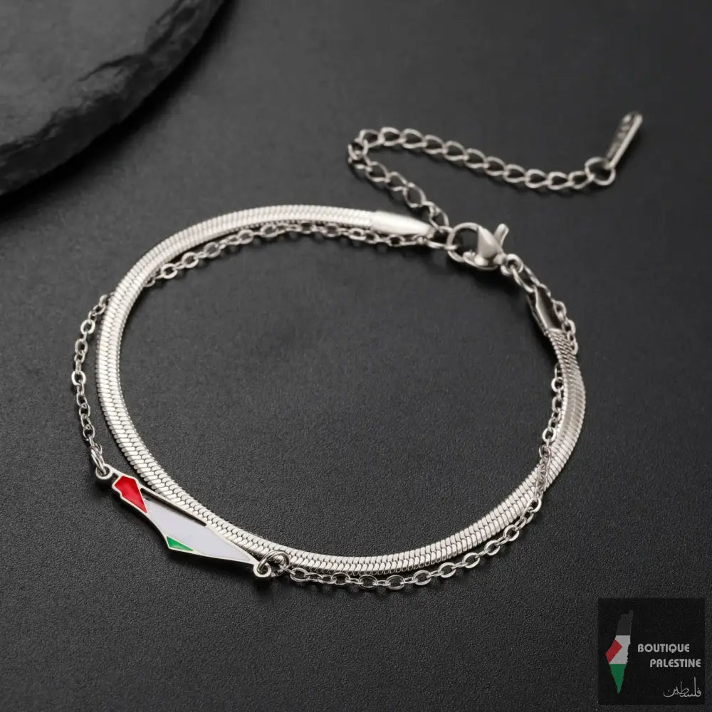 Bracelet Palestine argent
