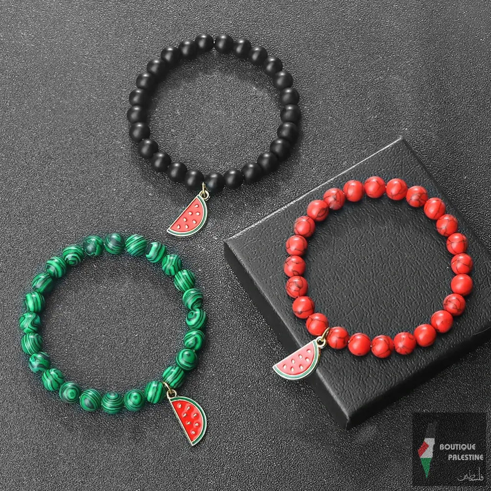 Bracelet Palestine Pastèque