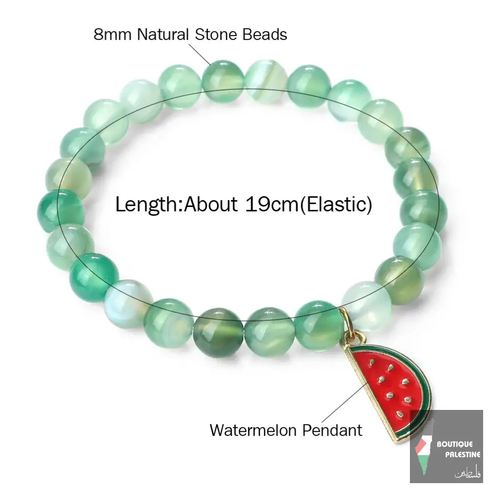 Bracelet Palestine Pastèque