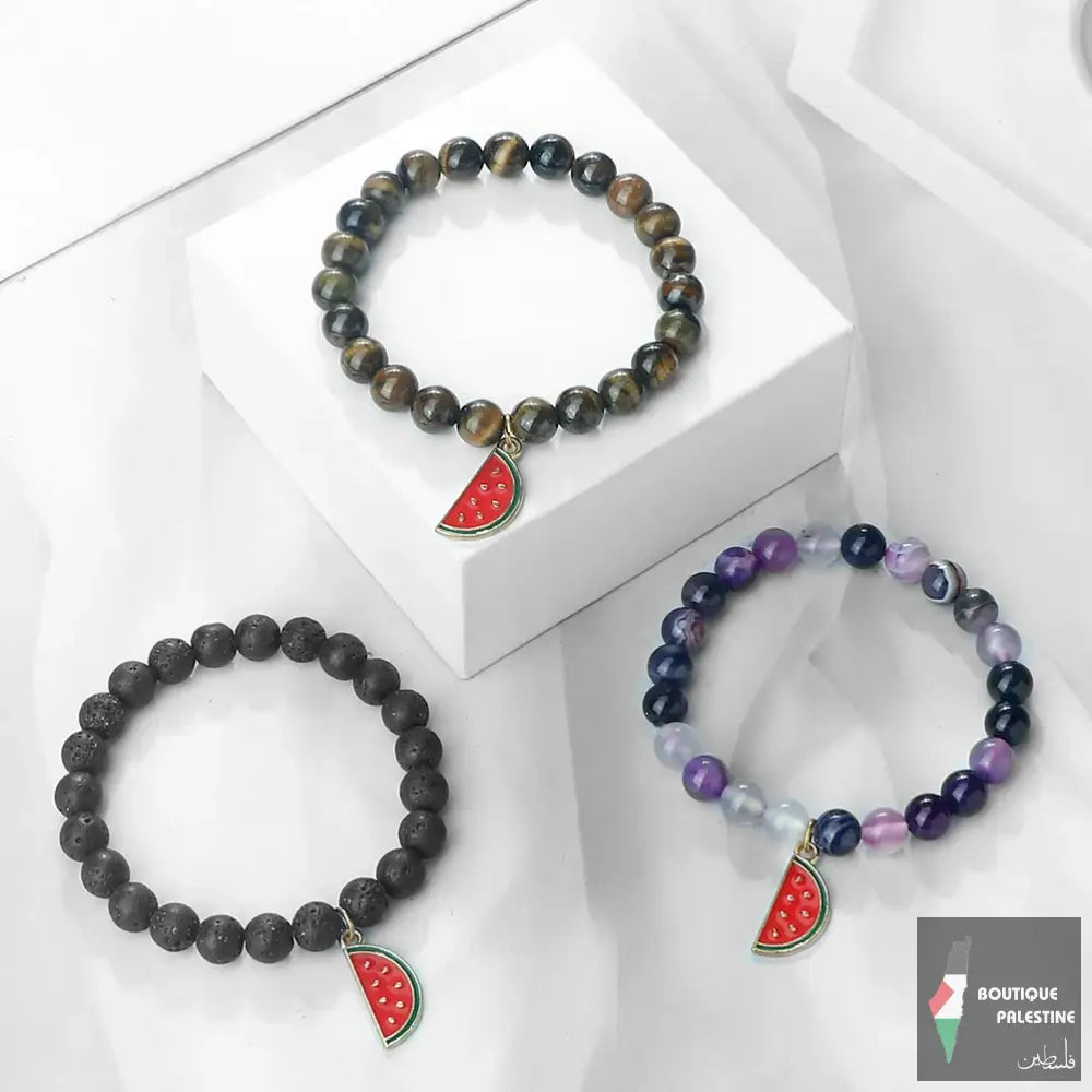 Bracelet Palestine Pastèque