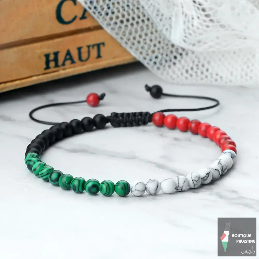 Bracelet Palestine Perlé ajustable