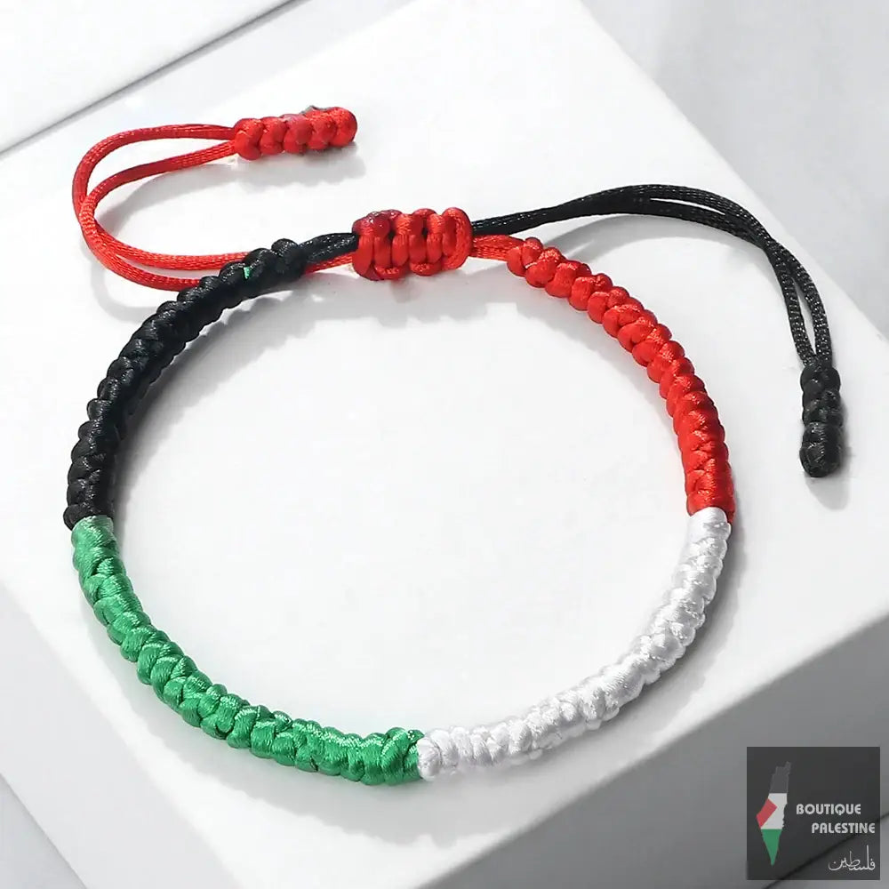 Bracelet Palestine Tissu Tressé