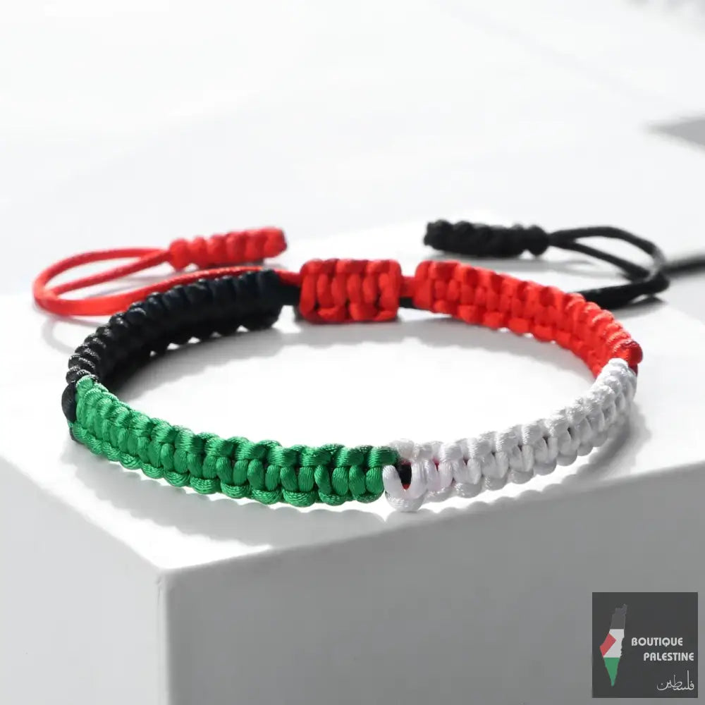 Bracelet Palestine Tissu Tressé