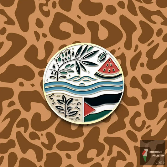 Broche Pasteque Palestine
