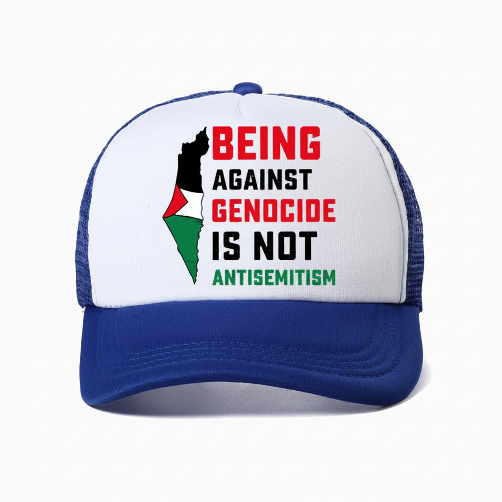 casquette genocide palestine bleu