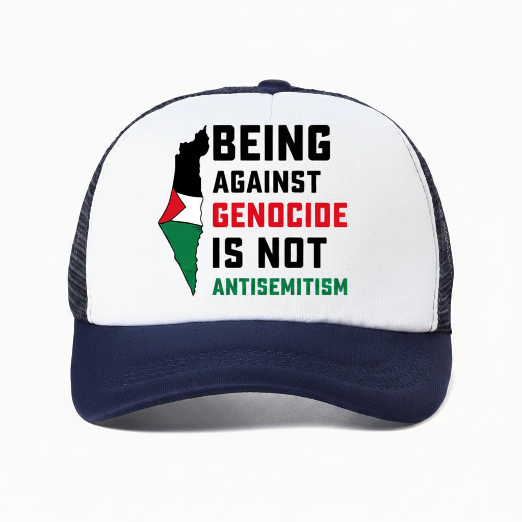 casquette genocide palestine bleu marine