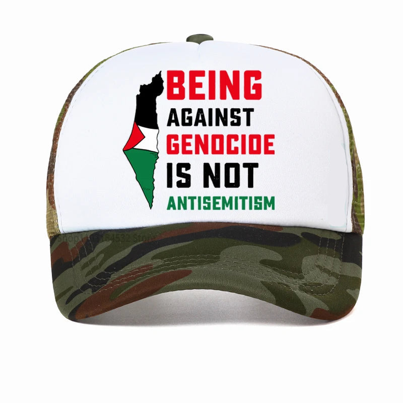 casquette genocide palestine camouflage