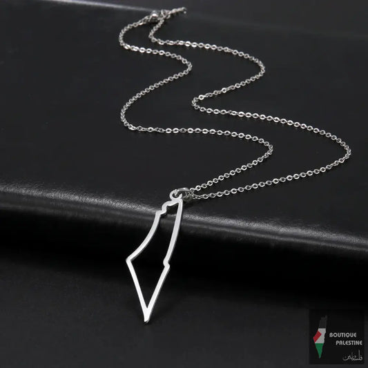 Collier Palestine Argent Plaqué