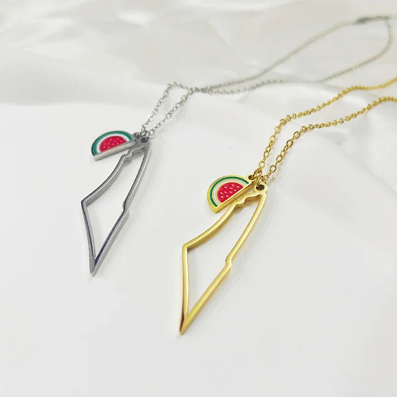 Collier Palestine Pasteque