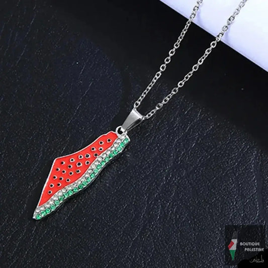 Collier Pastèque Palestine