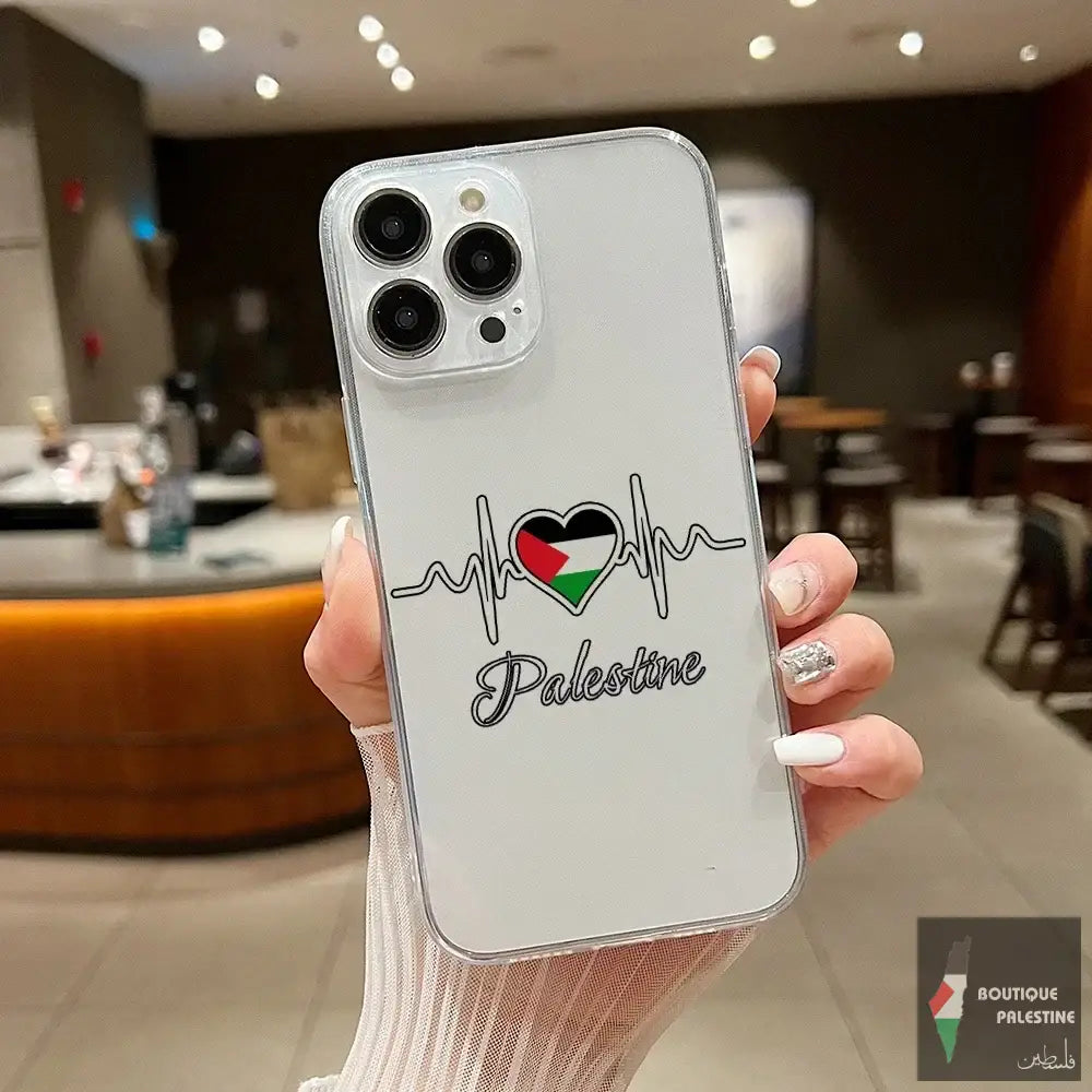 Coque Palestine iPhone 12 transparente