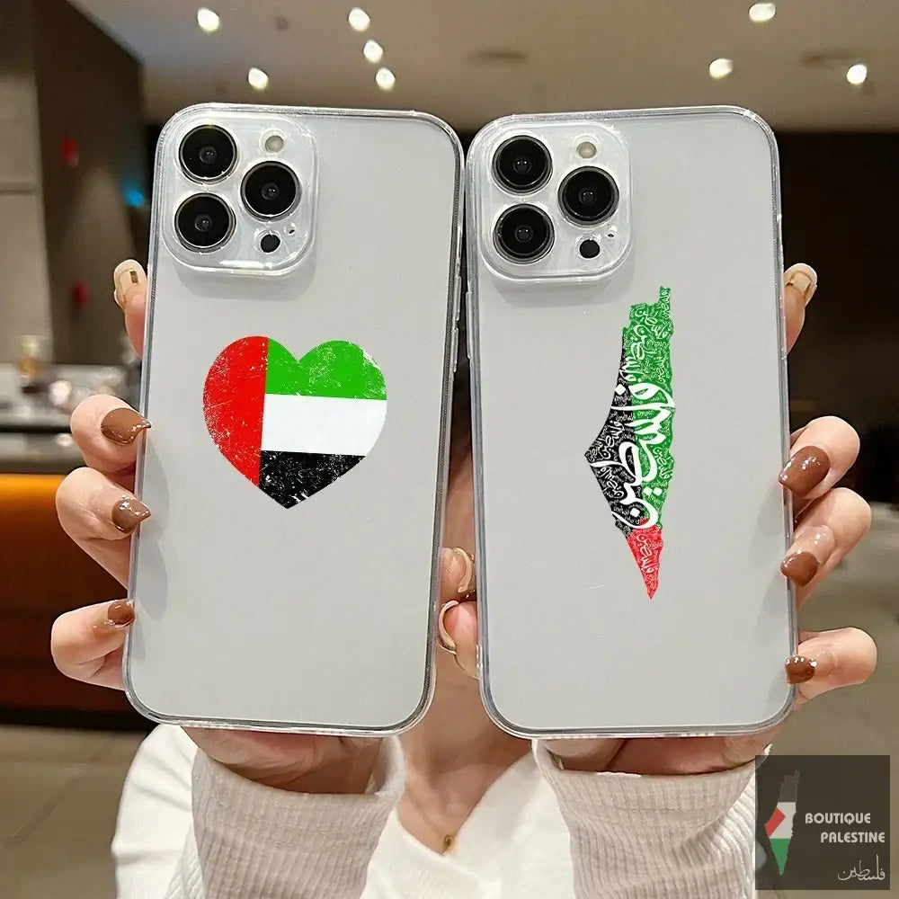 Coque Palestine iPhone 13 transparente