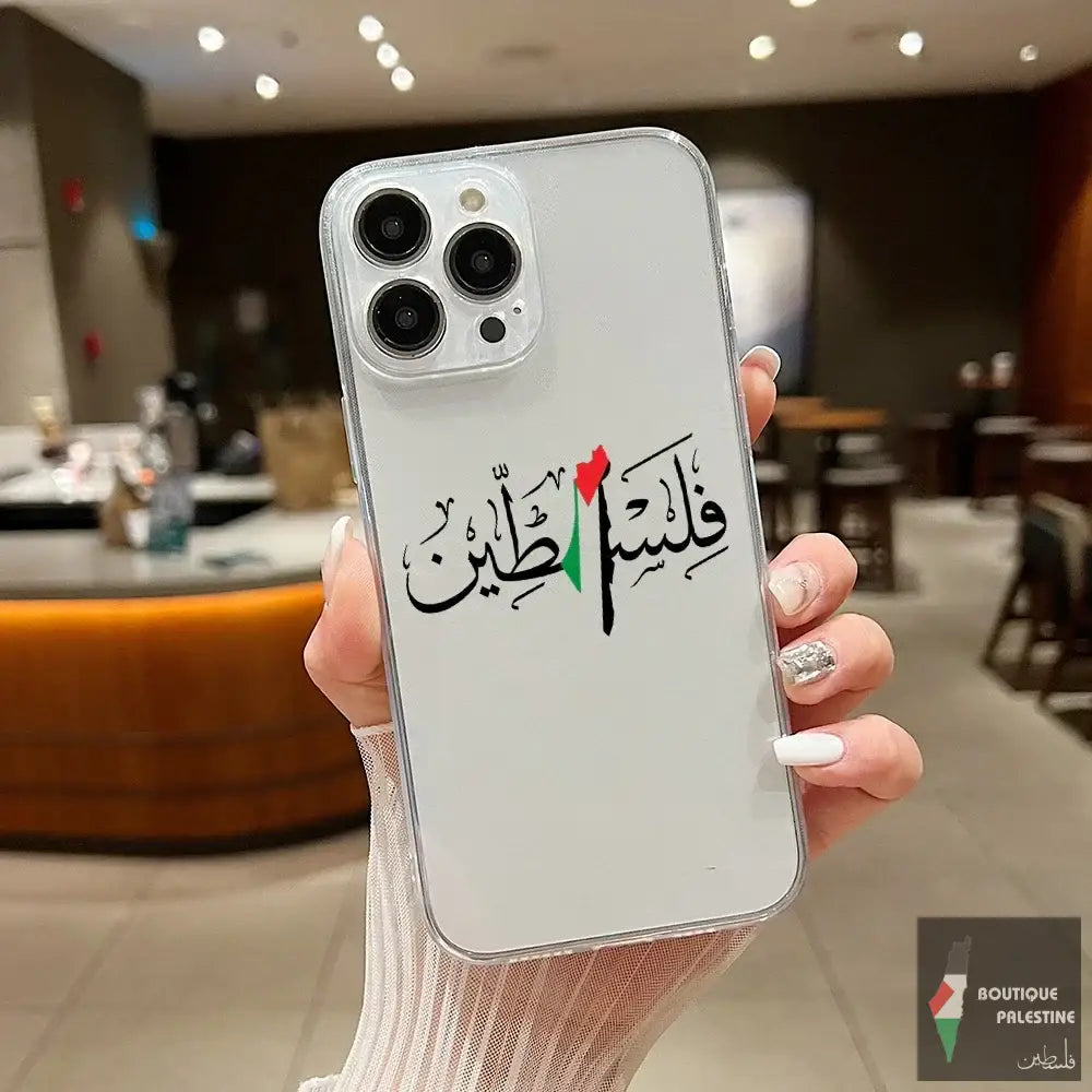 Coque Palestine iPhone 14 transparente
