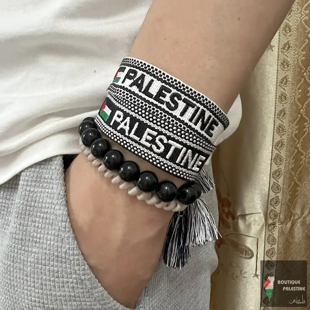 bracelet palestine tissu