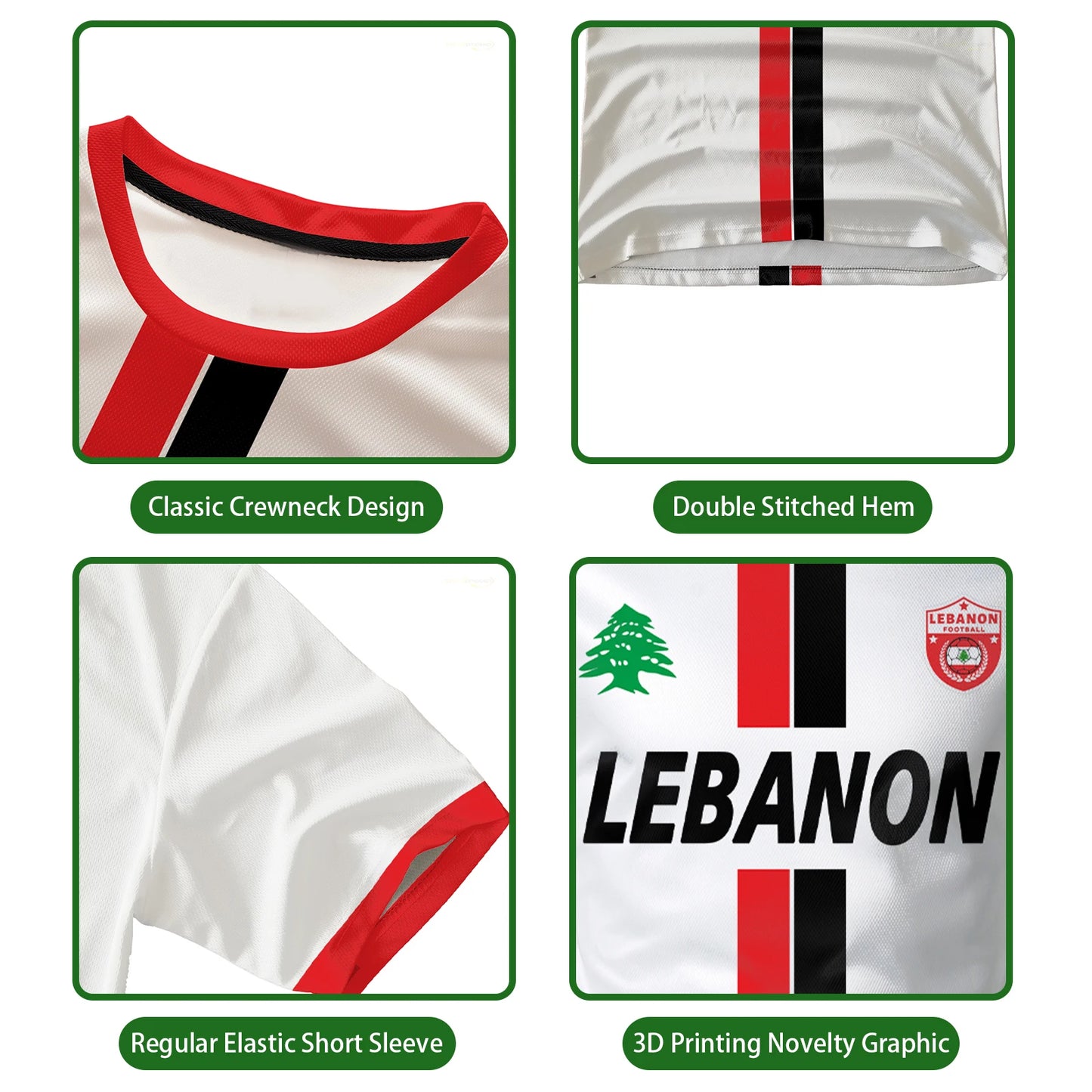 maillot football Liban blanc