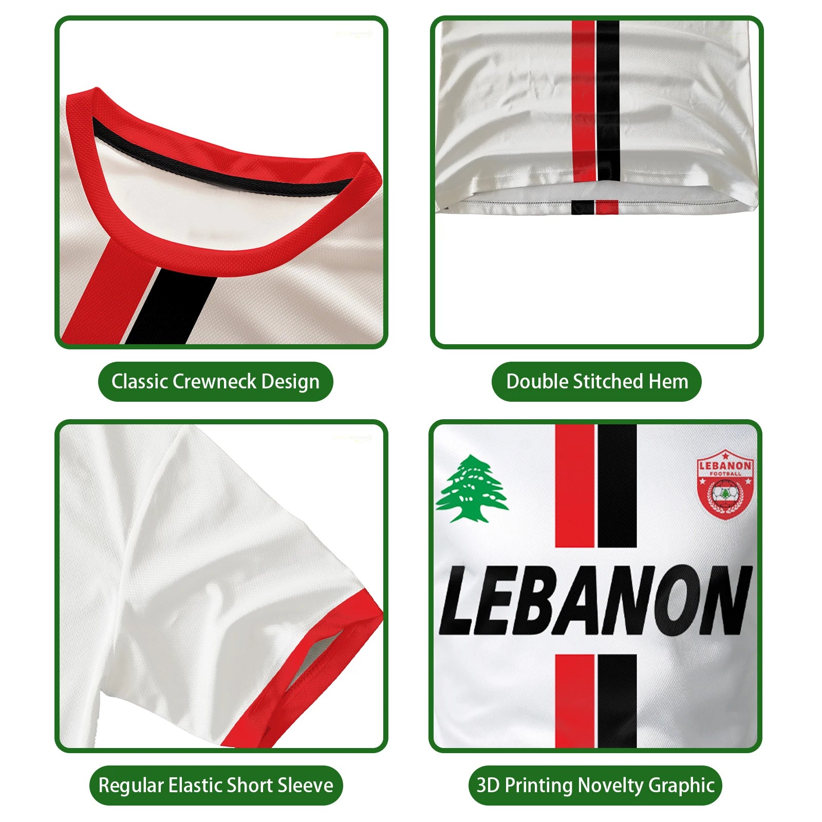 maillot football Liban blanc