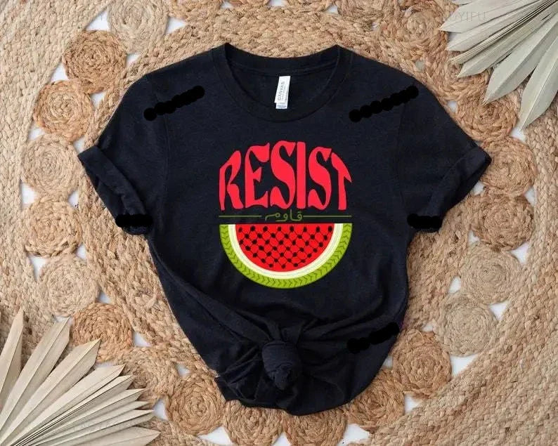 Palestine Restistance T shirt femme