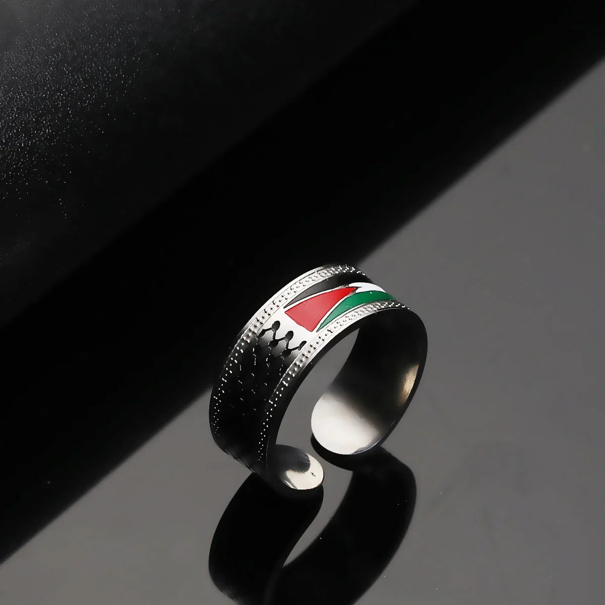 Palestine Ring Argent Plaqué