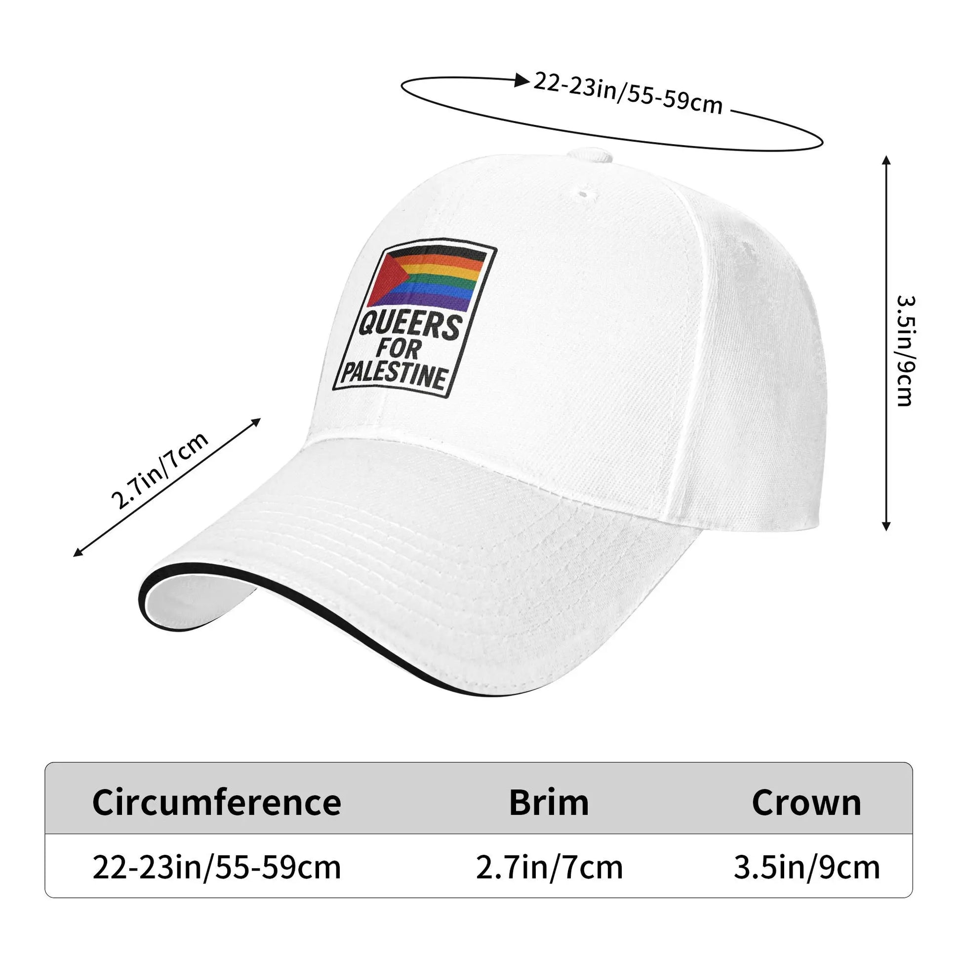 Queers For Palestine Casquette