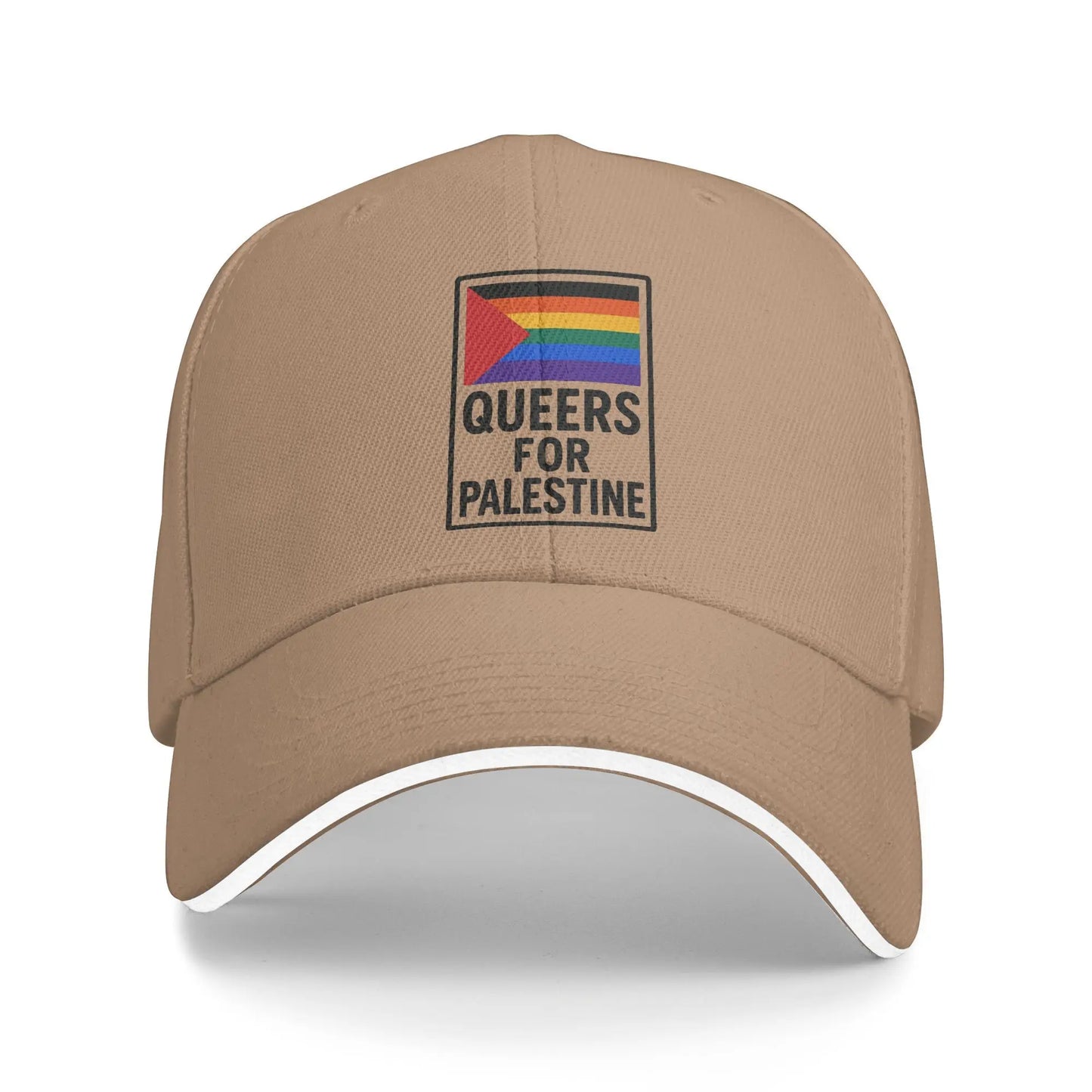 Queers For Palestine Casquette - Beige