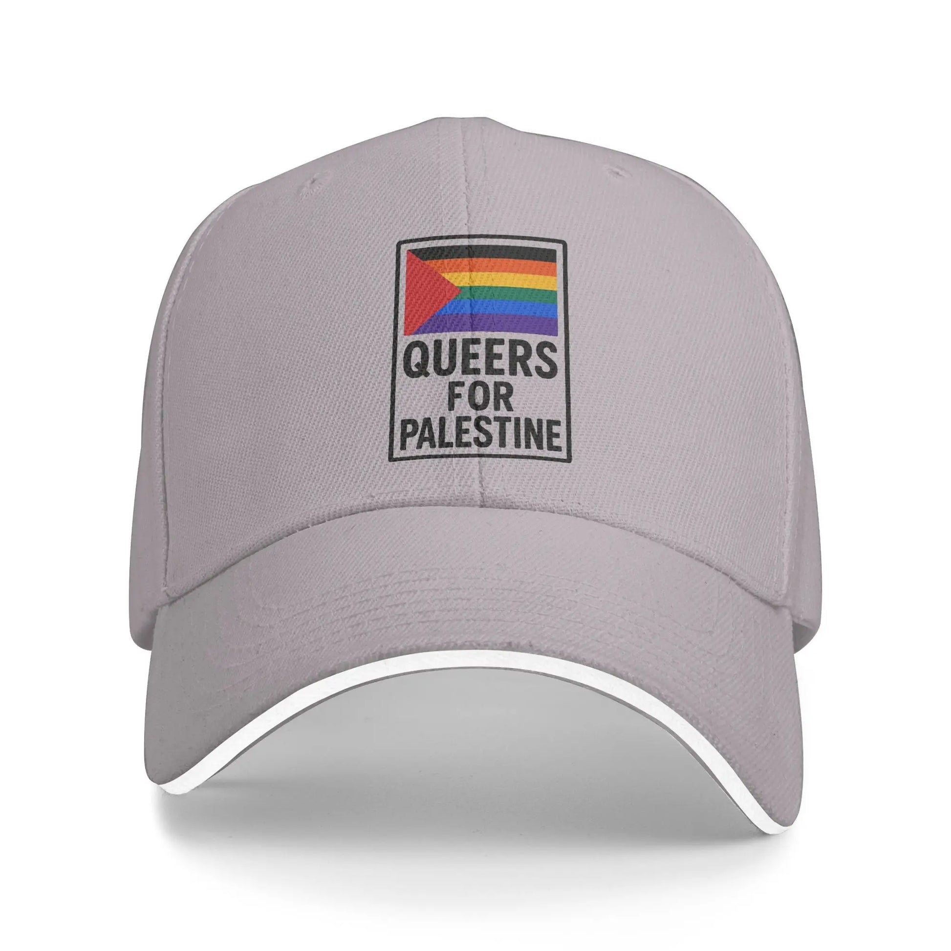 Queers For Palestine Casquette - Gris