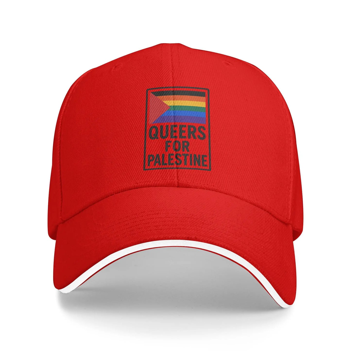 Queers For Palestine Casquette - Rouge