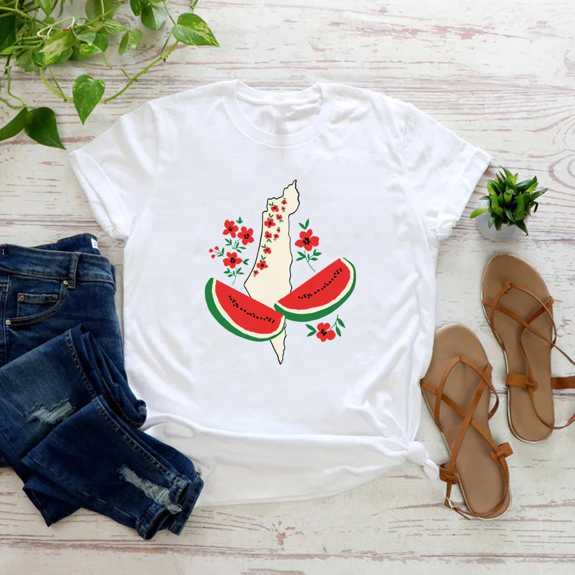 T Shirt Palestine Femme