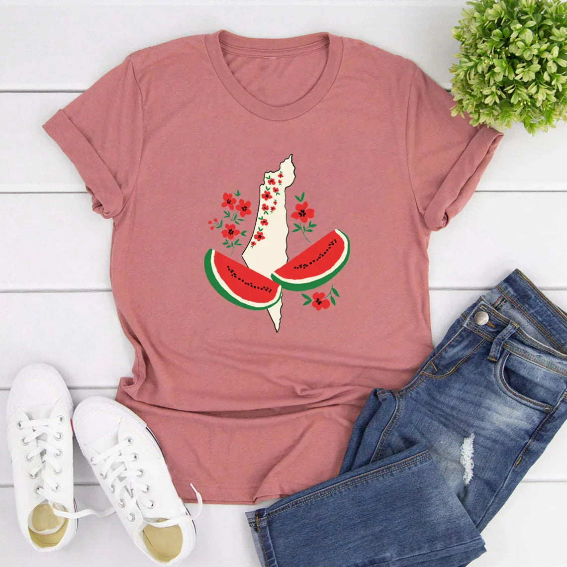 T Shirt Palestine Femme