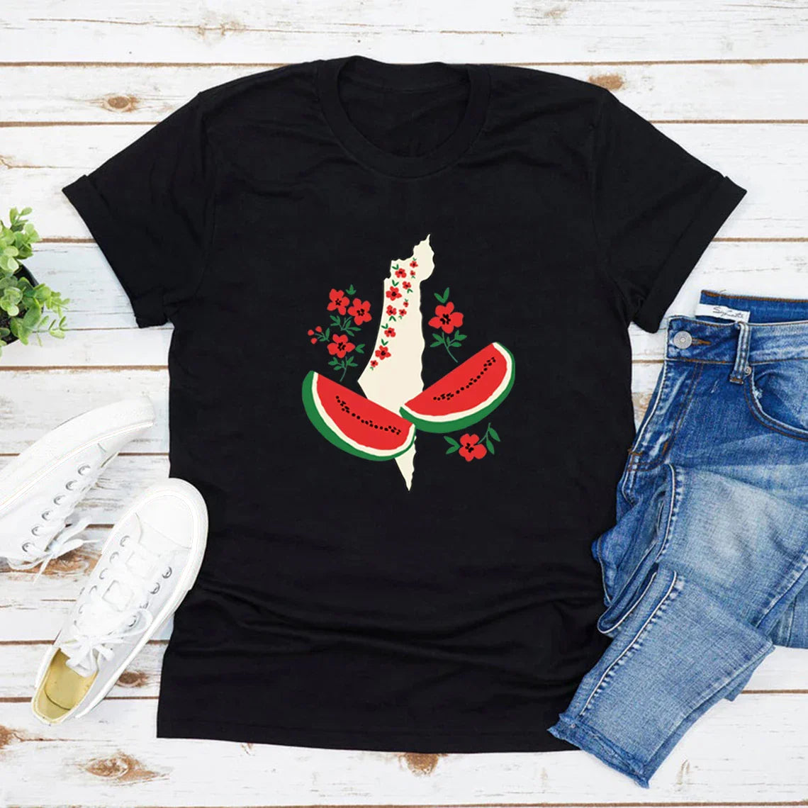 T Shirt Palestine Femme