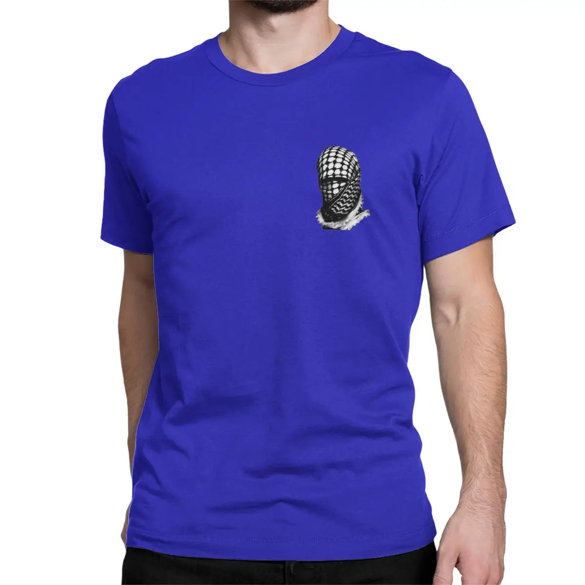 t shirt keffieh bleu